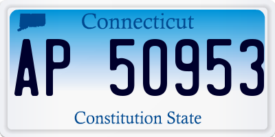 CT license plate AP50953