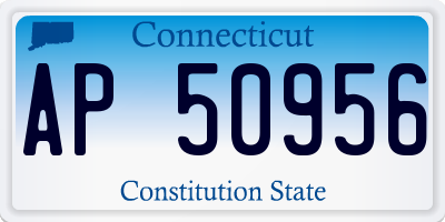 CT license plate AP50956