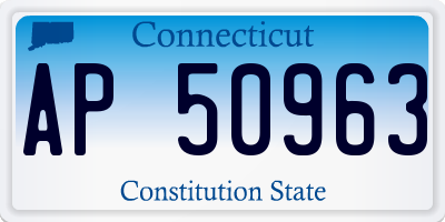 CT license plate AP50963