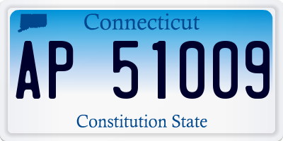 CT license plate AP51009