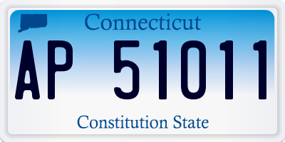 CT license plate AP51011