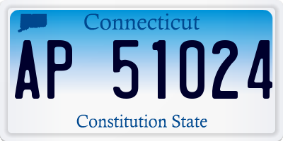 CT license plate AP51024