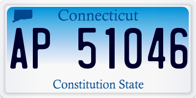 CT license plate AP51046