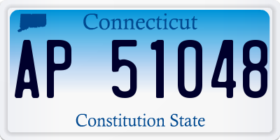 CT license plate AP51048