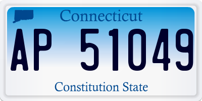 CT license plate AP51049
