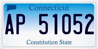 CT license plate AP51052
