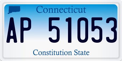 CT license plate AP51053