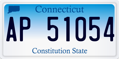 CT license plate AP51054