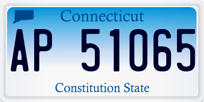 CT license plate AP51065