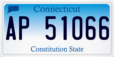 CT license plate AP51066