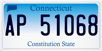 CT license plate AP51068