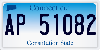 CT license plate AP51082