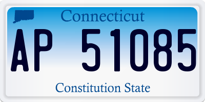 CT license plate AP51085