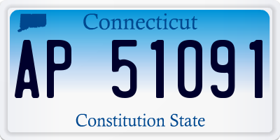 CT license plate AP51091