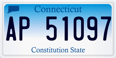 CT license plate AP51097