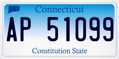 CT license plate AP51099