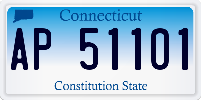 CT license plate AP51101