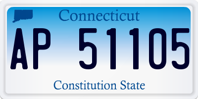 CT license plate AP51105