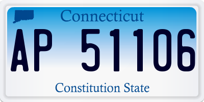 CT license plate AP51106