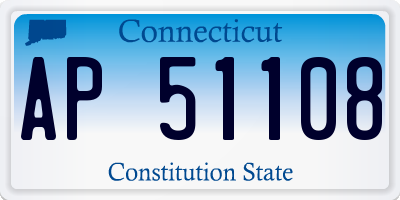 CT license plate AP51108