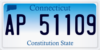 CT license plate AP51109