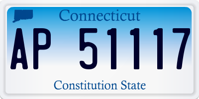 CT license plate AP51117