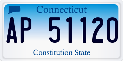 CT license plate AP51120