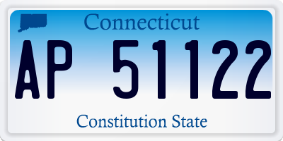CT license plate AP51122