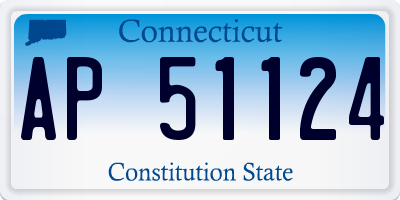 CT license plate AP51124