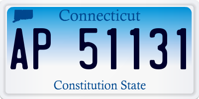 CT license plate AP51131