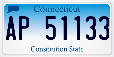 CT license plate AP51133