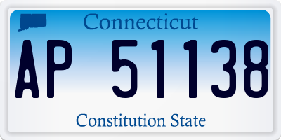 CT license plate AP51138