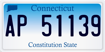 CT license plate AP51139