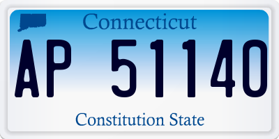 CT license plate AP51140