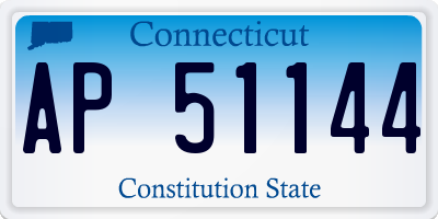 CT license plate AP51144