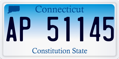 CT license plate AP51145