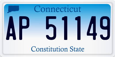 CT license plate AP51149