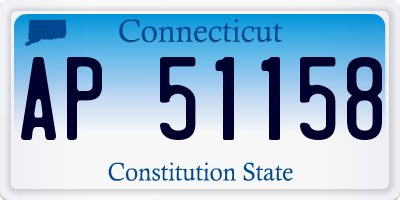 CT license plate AP51158