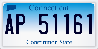 CT license plate AP51161