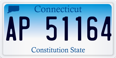 CT license plate AP51164