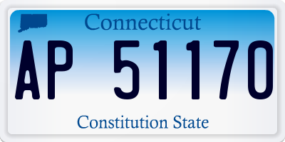 CT license plate AP51170