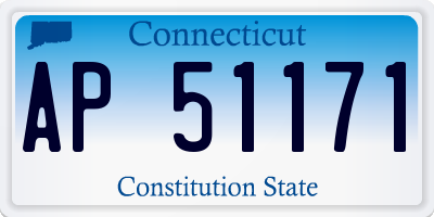 CT license plate AP51171