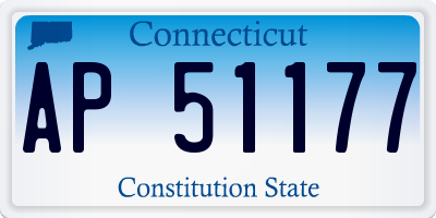 CT license plate AP51177