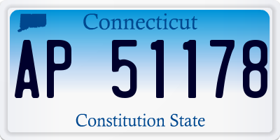CT license plate AP51178