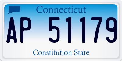 CT license plate AP51179