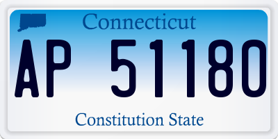 CT license plate AP51180