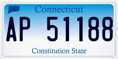 CT license plate AP51188