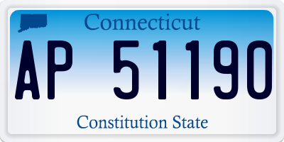 CT license plate AP51190
