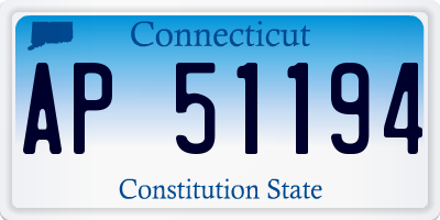 CT license plate AP51194