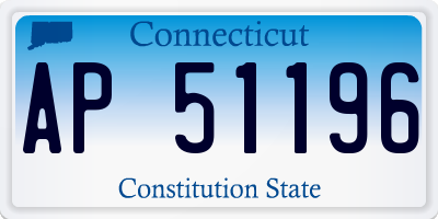 CT license plate AP51196